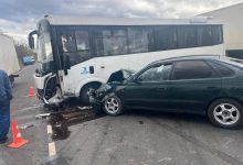 Photo of Столкновение автобуса и легковушки
